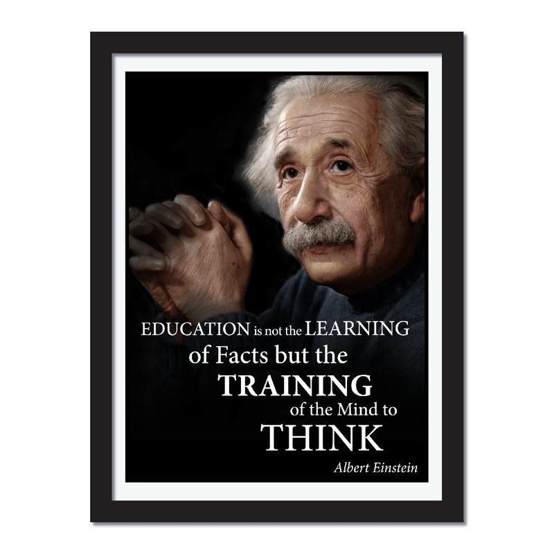 Albert Einstein Quote Poster Laminated Young N Refined (16x20)