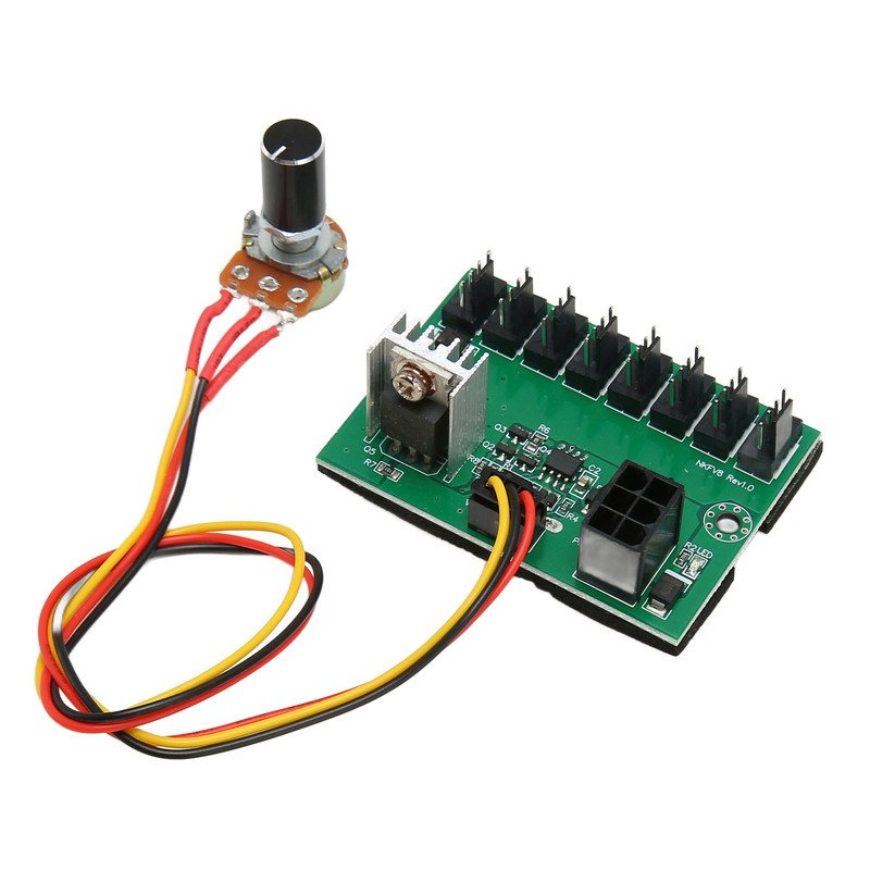 PWM Fan Hub DC 12V 8 Way PC Fan Speed