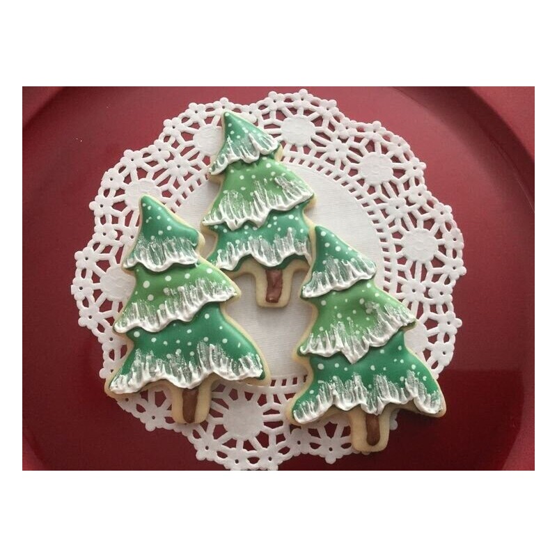 Unbranded Mini Primitive Folk Tree 2'' Cookie Cutter Metal