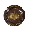 London Icons Mini Metal Ashtray - Collage in Golden Colour