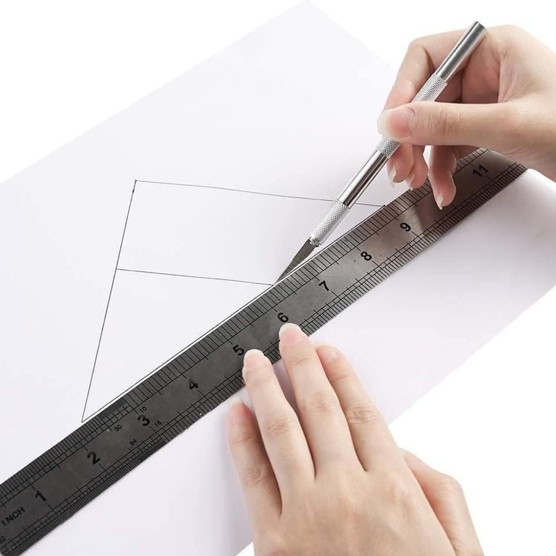 Precision Cutter Set with 10 Interchangeable Blades and Storage Box