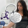 FUSTMW Crohns Disease Awareness Gifts Crohns Disease Keychain Crohns Warrior