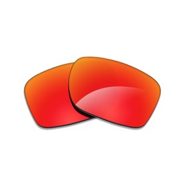 Alphax Fire Red Mirrored Polarized Replacement Lenses for Oakley Fuel Cell OO9096 Sunglasses