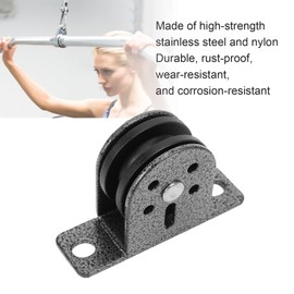 Cyrank High Performance Single Roller Block, Wall Ceiling Mounting Stainless Steel Wheels, 300 kg Lifting Wheels for DIY Fitness Equipment Loading