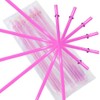 California Straws Pink Replacement Acrylic Straw Set of 6, Fits