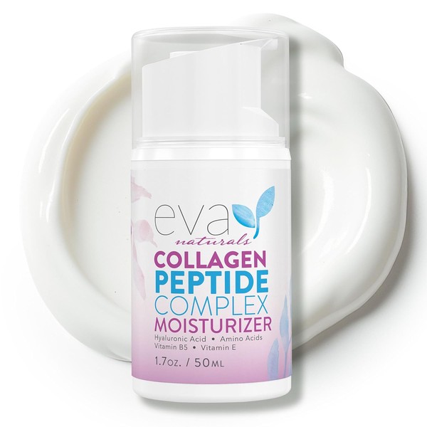 Eva Naturals Peptide Collagen Facial Moisturizer | Anti-Wrinkle & Firming