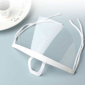 Transparent Plastic Hygienic Film Mask (10 Pcs) for Kitchen, Serving, Restaurant & Food Service Transparent Sanitary Mask (10 Pack) 3ea