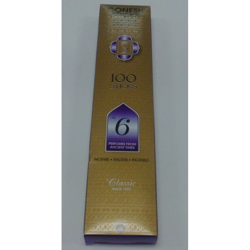 GONESH INCENSE 100 STICKS #6 PERUMES OF ANCIENT TIMES 100