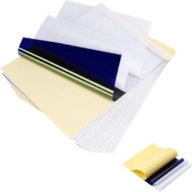 60 Hojas de Papel de Transferencia de Tatuaje, 4 en 1 Papel Hectografico para Tatuar,Sin Manchas, Líneas Claras. Papel de Plantilla de Tatuaje, Ideal 