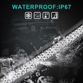 21ST For 2006-2010 Hummer H3 Bumper 32" Wide View Curved LED Light Bar Switch Wire