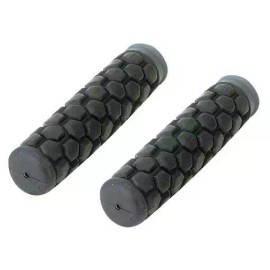 F&R Octagon M.T.B. Bike Bicycle Grips Black 7/8" Kraton Rubber.
