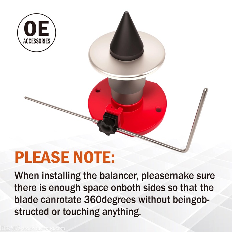 DPHXF Magnetic Wall Mount Blade Balancer Red Replace # 42-047