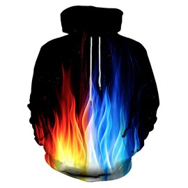 Neemanndy 3D Hoodies for Men Women Graphic Hooded Sweatshirts Long Sleeve Hooded Hoodies with Pocket, XX-Large