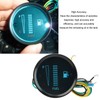 Motorcycle Fuel Level Gauge 52mm Housing Diameter LED Light Display