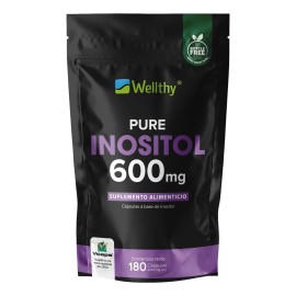 Wellthy Inositol Puro 600mg 180caps Sin sabor