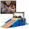 Monster Jam Mini Freestyle Flip Arena Toy Set with 2