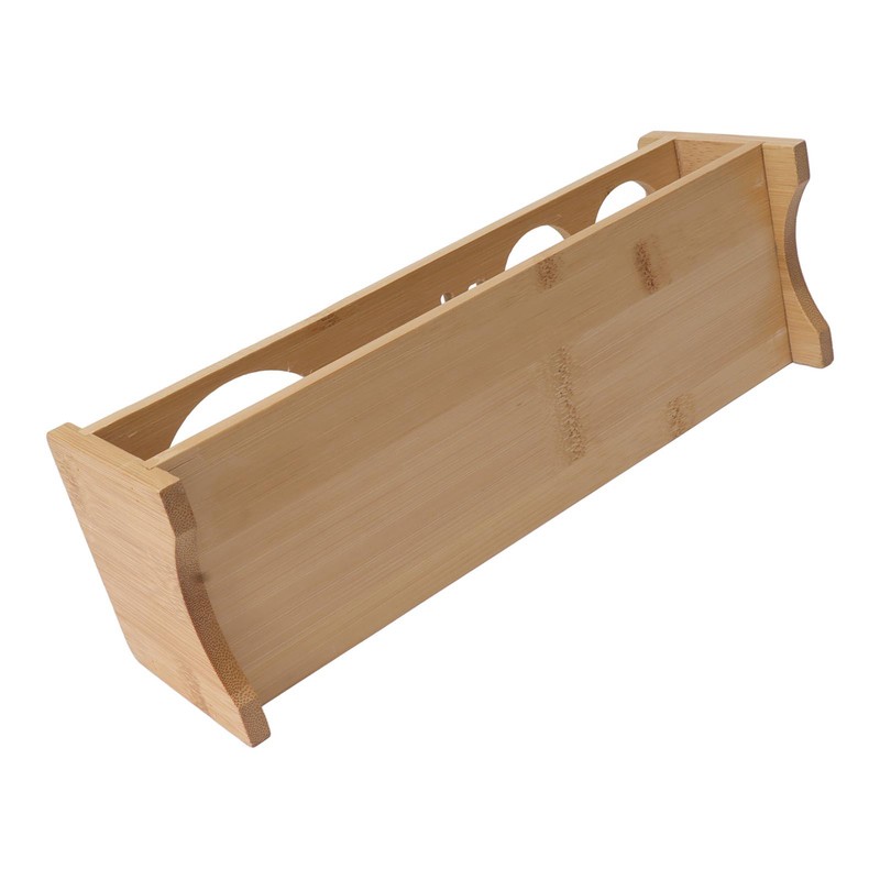 Bartender Kit Stand Large Capacity Space Saving Bamboo Wood Bartending