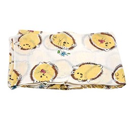 Handmade Designer Scarf with Fringe Natural Dye EcoFriendly Made in India (White Hedgehog)