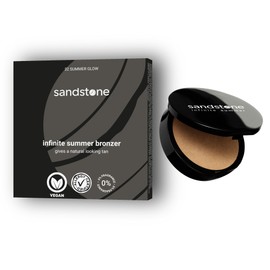 Sandstone Scandinavia Infinite Summer Bronzer | Luxury Face Bronzer with Rich Colour for Natural Summer Shine - Allergy Certified Vegan Makeup