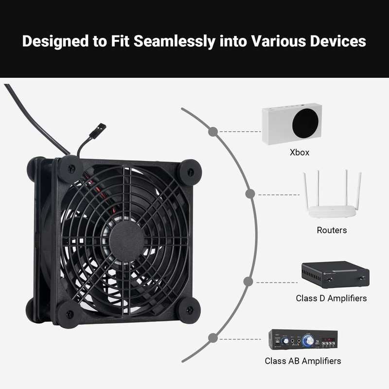 Fosi Audio USB C 5V Cooling Fan for V3 Mono,