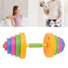 Adjustable Dumbbell Toy Plastic Fitness Weight Lifting Dumbbell for Kids