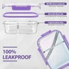 42pcs Glass Food Storage Containers with Lids Set, 21 Containers