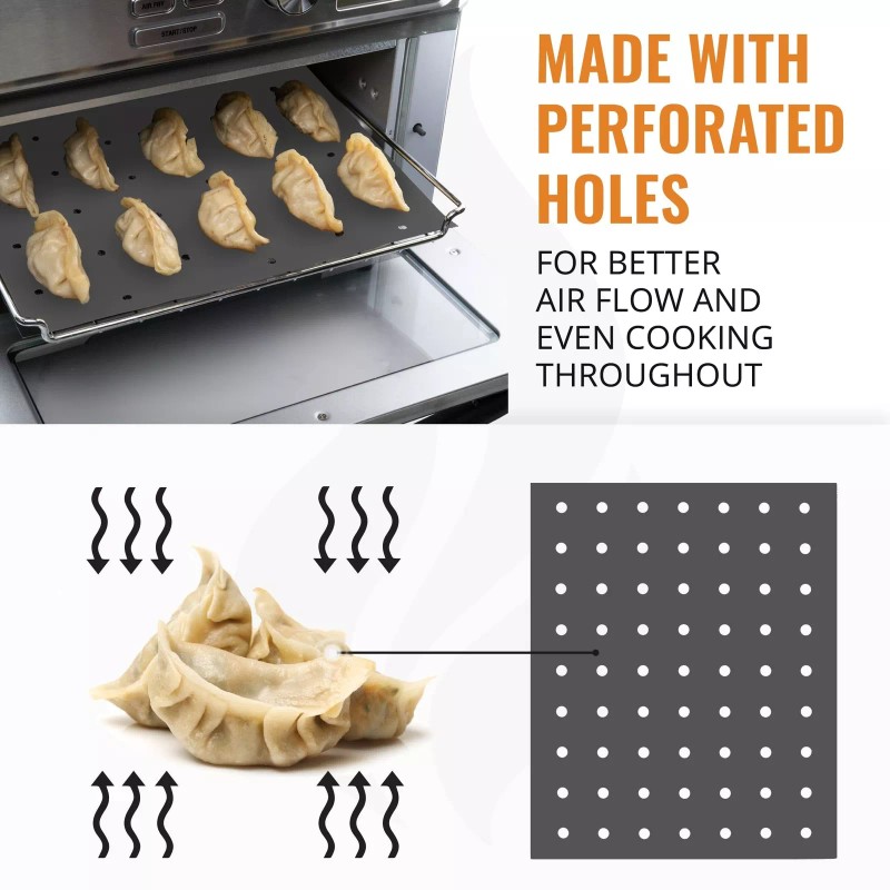 INFRAOVENS Reusable Liners for Toaster Oven Air Fryer 9 x