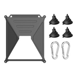 Pillanat Starlink Mini Protective Cover Case, Starlink Mini Car Mount Protect Silicone Case for Car Sunroofs or Windows, Strong Grip for RVs, Boats and Road Trips, (Black)