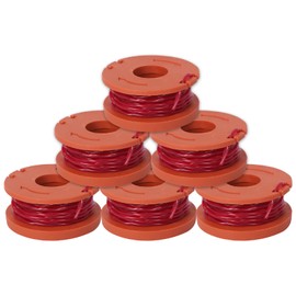6pcs Strimmer Spool Line, Lawn Mower Strimmer Spool, Grass Trimmer Spools, Replacement Trimmer Spools, Lawn Mower Line Worx Replacement for Worx WG105 WG106 WA0010/WA6531Grass Cutter Trimmer Wire