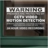 6 x Stickers These Premises are Protected by CCTV Video