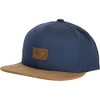 Reell Suede Snapback Cap, navy