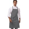 Chef Works Delantal de carnicero unisex, Gris