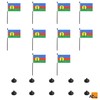 AZ FLAG - 10 New Caledonia Table Flags - 6"