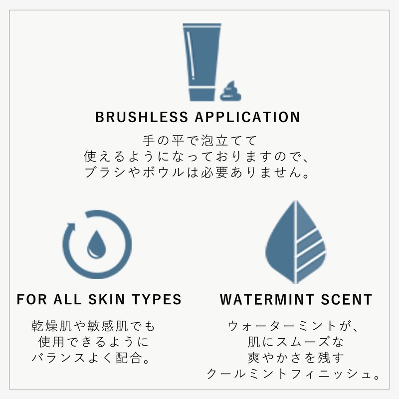 BLIND BARBER Shaving Cream, Shaving Cream, Water Mint, Gin, Shave