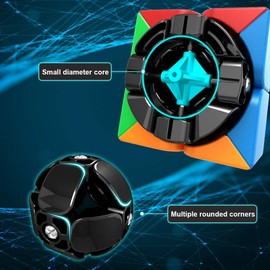 OJIN MoYu MoFang JiaoShi Meilong 2 x 2 Cube Cubes Cubing Classroom Smooth Fast Twsite Puzzle Puzzle Puzzle Cube Speed Cube Puzzle (2 x 2 Stickerless)