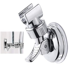 Shower Head Holder Suction Cup, 360° Rotatable Super Power Waterproof Adjustable Shower Head Holder with Suction Cup, Shower Head Holder No Drilling, Suitable for Hotel Bathroom