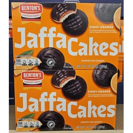 Bentons Jaffa Cakes Sweet Orange 10.58oz 300g (Two Boxes)