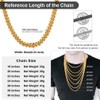 Gold Chain for Mens Hip hop Rapper Necklace 6MM 22inch
