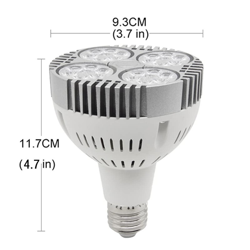 LEDHOLYT 35W(75w Equivalent) PAR30 24pcs LEDs Warm White Spotlight Bulb