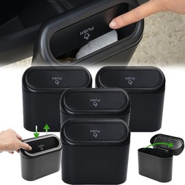 Mini Cubo De Basura Para Coche Organizador De Basura, 2026 Cubo De Basura Para Coche Almacenamiento Para Asiento Trasero Delantero Accesorios (4pcs)