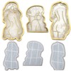 EORTA 3 PCS/Set Resin Tray Silicone Molds with Women Body