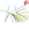 YANQINQIN 150PCS Plastic Mini Colorful Thin Pick Up Sticks for