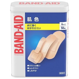 BAND-AID(バンドエイド) 救急絆創膏 肌色タイプ 4サイズ 50枚