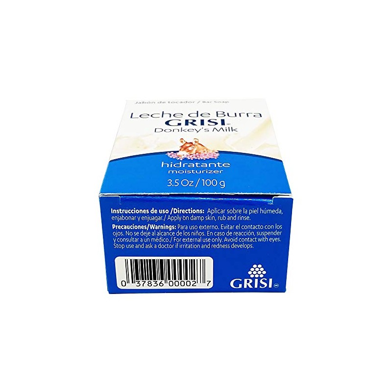 Grisi 12pk - Donkey's Milk Soap - Jabon Leche de