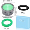 BOETOADG Faucet Aerator, 1.5 GPM Flow Restrictor Plug-In Faucet Aerator