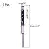sourcing map 2pcs Square Hole Drill Bit 16mm(5/8") High Carbon