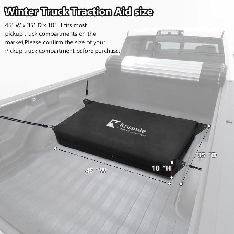 Truck Bed Weights for Traction, All-Weather Winter Aid with 4