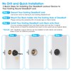 AST Round Deadbolt Lockout Device, No Drill Install, Protect Keyhole,