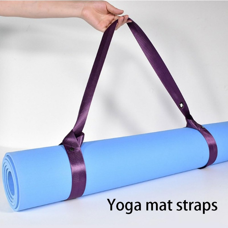 WIKEXINGLONGER Yoga Mat Carry Strap Adjustable Loops for all Mat