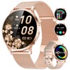 SUNKTA Thin Smart Watch for Women, 1.32" AMOLED Ladies Smart